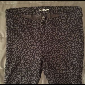 Lane Bryant leopard stretchy knit pants 14